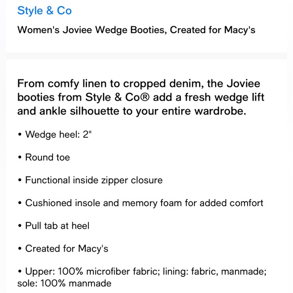 Style & Co Women's Black Ankle Bootie- Size 11M - Picture 5 of 8